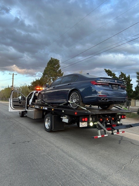 Towing a Luxury Car